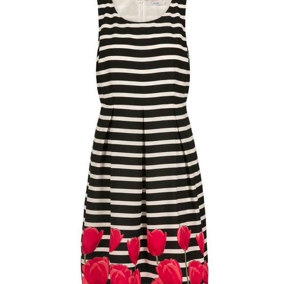 Striped Tulip Fit & Flare Dress - Picture 2 of 2